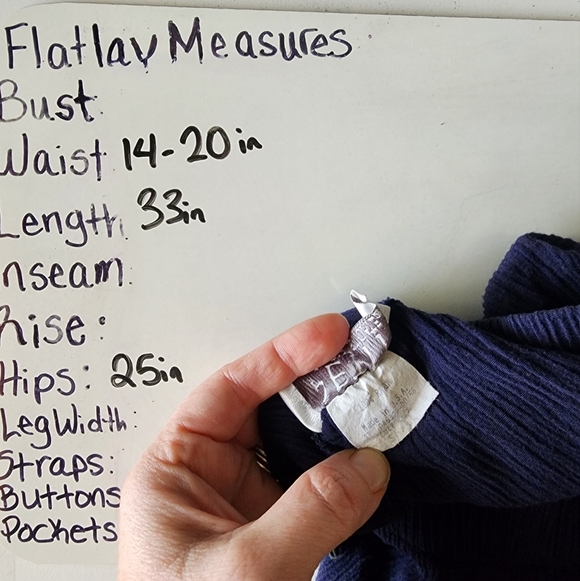 Vtg Boho Tiered Broom Skirt Blue Southwestern Aztec Midi Maxi - Picture 9 of 10